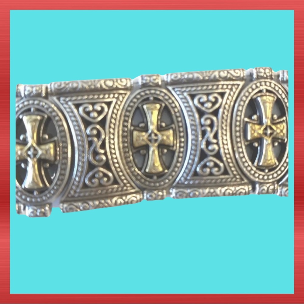 Brighton silver plated cross bracelet